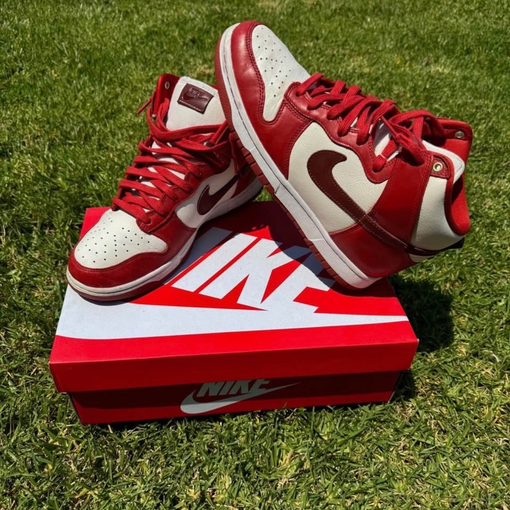 Nike dunk high university red trainers - Picture 2 of 5